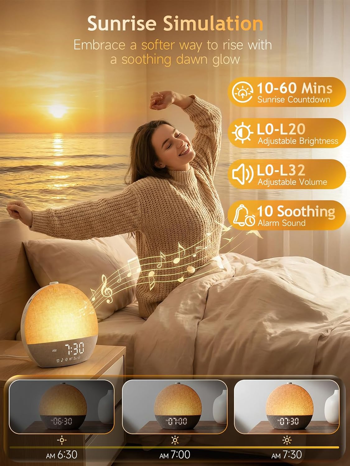 Sleep Assist Smart Sunrise Alarm